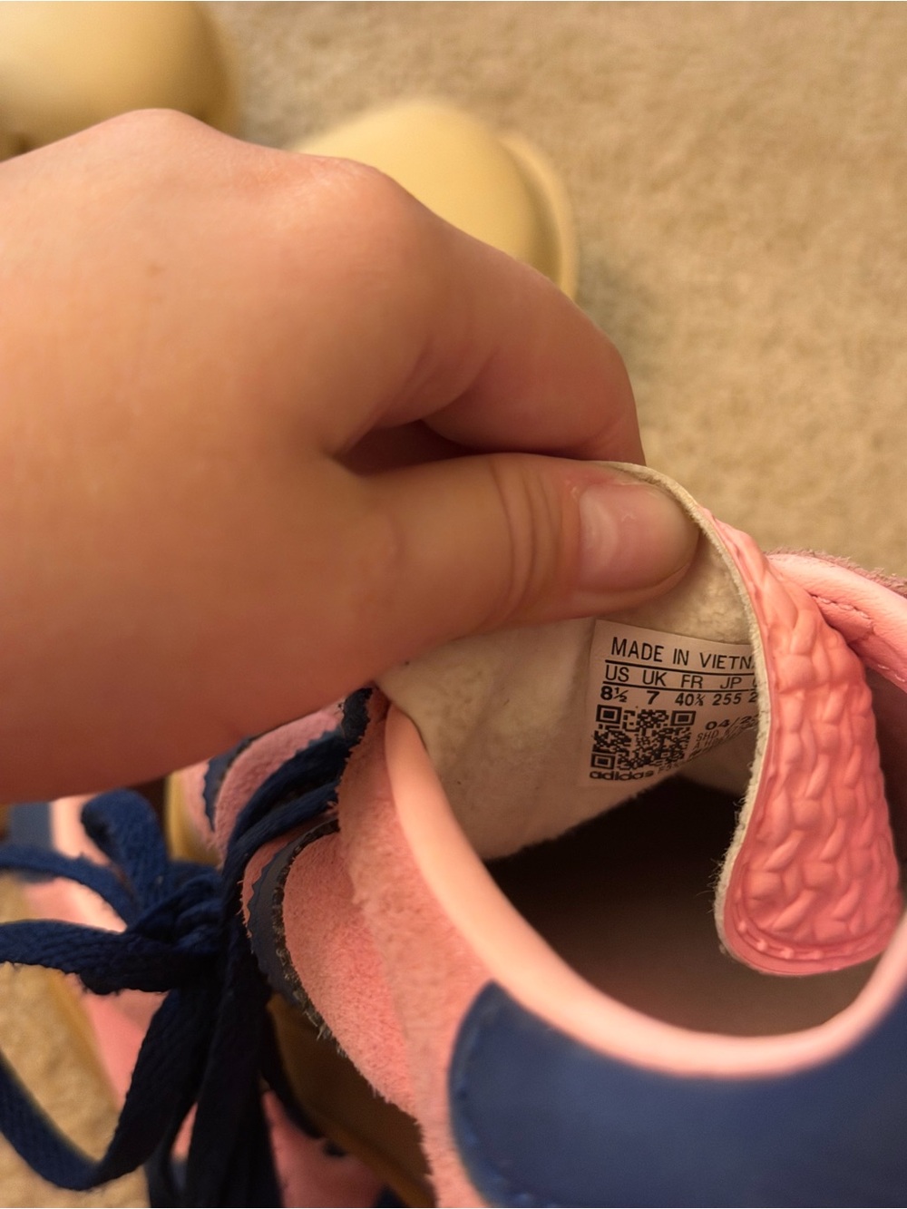 Adidas Gazelle Platform Shoes - Pink / Navy - Picture 8 of 8